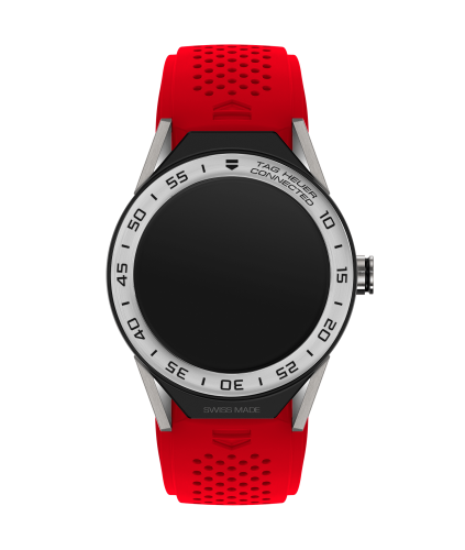 TAG Heuer Carrera Connected Modular 45 Titanium / Stainless Steel / Red Rubber